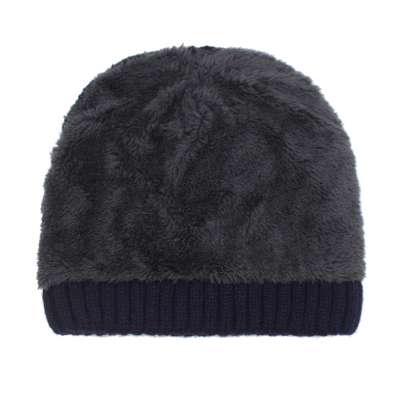 Skullies Beaines Knitted Hat Men Winter Hats For Women Men Fashion Bonnet Mask Warm Thick Fur Cap Male Beanie Hat