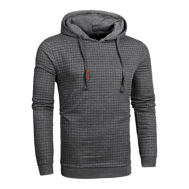 Solid Drawstring Hooded Sweatshirt for men fashion & fitness - wanahavit