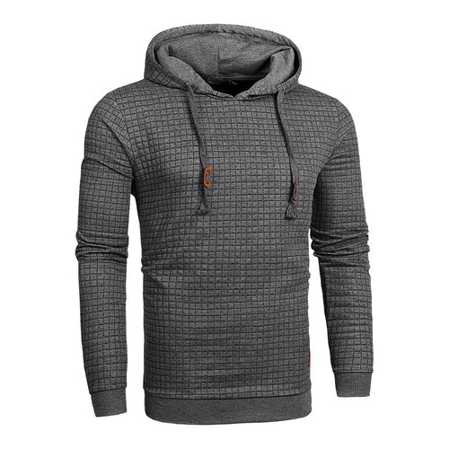 Load image into Gallery viewer, Solid Drawstring Hooded Sweatshirt-men fashion &amp; fitness-wanahavit-Dark Gray-XXL-wanahavit
