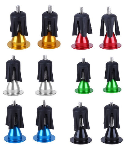 Bicycle Handle Bar End Plugs Aluminum Alloy Bike Handlebar Cap Cycling Grips Bicycle Parts Bike Handlebar Grips Plug