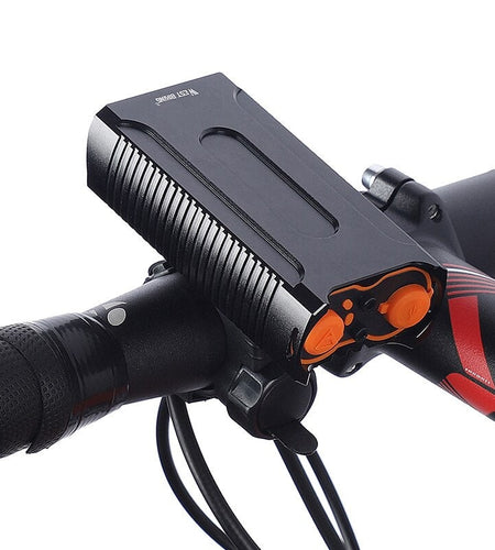 Waterproof Bicycle Lights MAX 2400LM USB Charging 2 LED Cycling Headlight Front Lamp + Free Taillight Bike Light