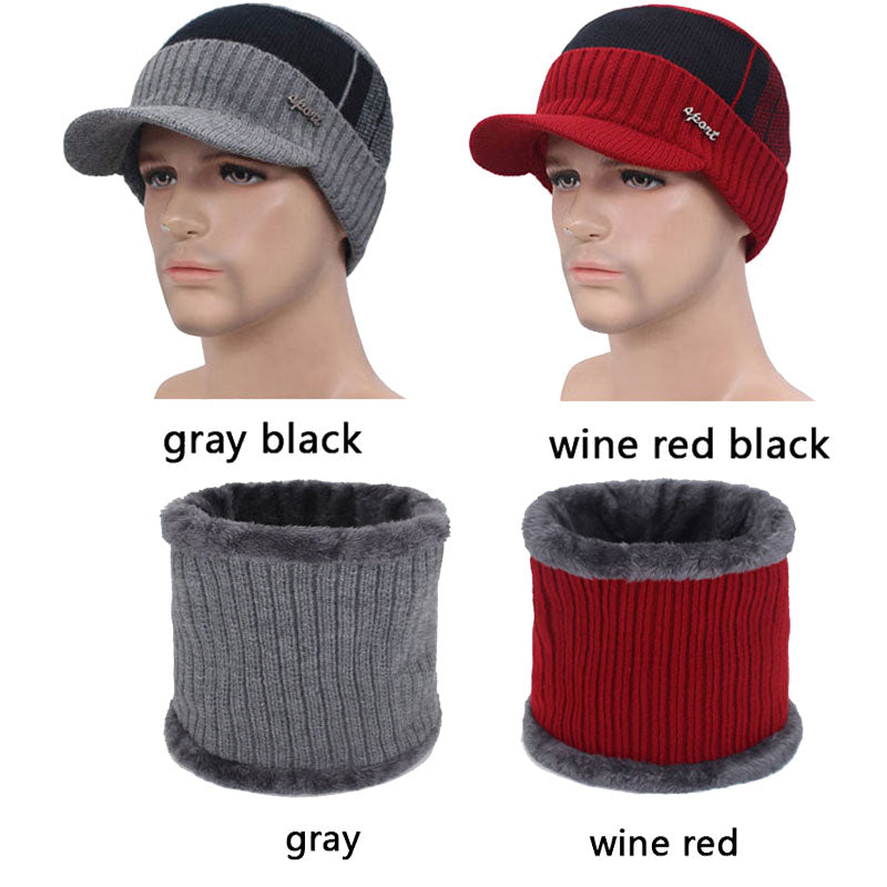 Knitted Hat Men Winter Beanie Hat Winter Hats For Men Necks Fur Bonnet Women Skullies Beanies Gorro Beany Balaclava Beanies Cap