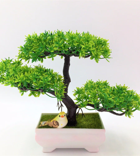 Artificial Sakura Bonsai with Vase-home accent-wanahavit-green-wanahavit