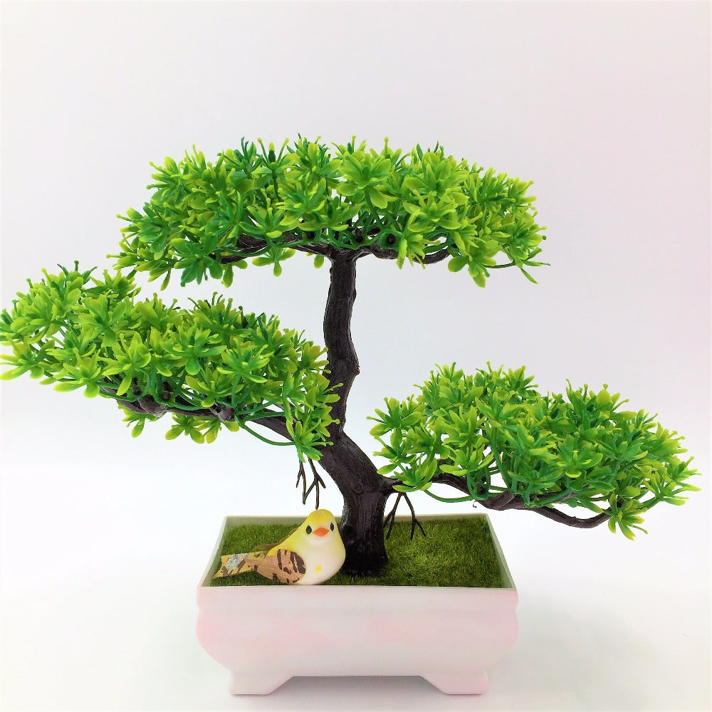 Artificial Sakura Bonsai with Vase-home accent-wanahavit-green-wanahavit