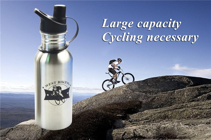 Sports Travel Drinkware Kettle Stainless Steel MTB Bicycle Riding Garrafa Mountain Bike Cycling Water Drink Bottle