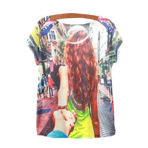 Load image into Gallery viewer, Couple Goal Travel Printed Short Sleeve Tees-women-wanahavit-One Size-wanahavit
