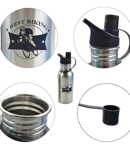 Sports Travel Drinkware Kettle Stainless Steel MTB Bicycle Riding Garrafa Mountain Bike Cycling Water Drink Bottle