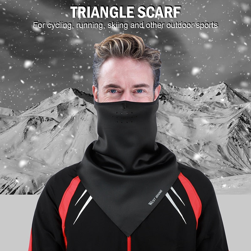 Bicycle Face Mask Hood Neck Winter Thermal Riding Scarf Breathable Bike Mask Warm Fleece Windproof Ski Cycling Mask