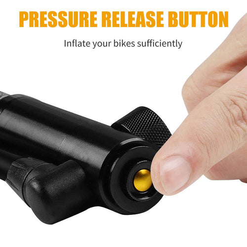 Load image into Gallery viewer, WEST BIKING MTB Road Mini Bicycle Pump 300 Psi High Pressure Cycling Air Pump Tire Inflator Hose Gauge Aluminum Alloy Bike Pump
