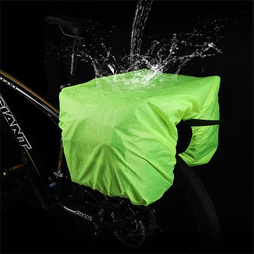 Load image into Gallery viewer, 25L Large Capacity Bicycle Rear Seat Bag Rain Cover Outdoor Cycling MTB Road Bike Rear Seat Trunk Double Pannier Bag
