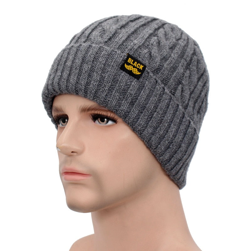 Winter Hat Scarf Skullies Beanies Men Bonnet Beanie For Men Women Brand Gorras Warm Hats Wool Male Black Knitted Hat Cap