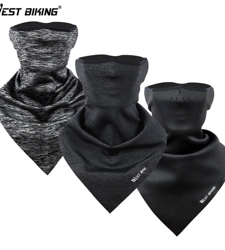 Bicycle Face Mask Hood Neck Winter Thermal Riding Scarf Breathable Bike Mask Warm Fleece Windproof Ski Cycling Mask