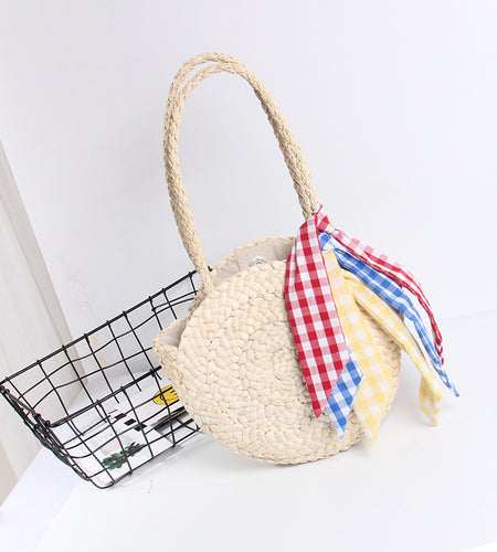 Retro Rattan Designer Knitted Straw Shoulder Bag-women-wanahavit-Beige-wanahavit