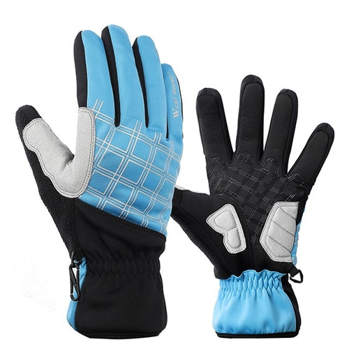 Load image into Gallery viewer, Winter Cycling Gloves Thermal Full Finger Bike Gloves Touch Screen Windproof Warm Outdoor Sports Ski Bicycle Gloves
