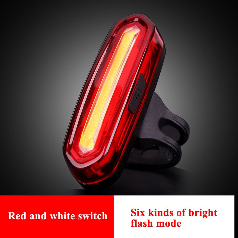 USB Rechargeable Bike Lights Mountain Warning Light LED Super Bright Change Bicycle Cycling USB Charging Taillight