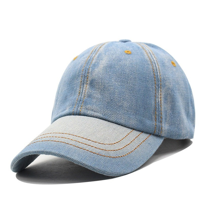 Baseball Cap Men Women Snapback Caps Brand Homme Hats For Women Falt Bone Jeans Denim Blank Gorras Casquette Plain 2019 Cap Hat