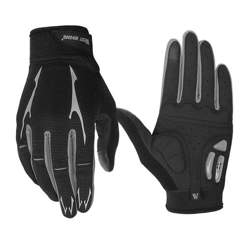 Load image into Gallery viewer, Breathable Cycling Gloves GEL Liquid Silicone Palm Non-slip Sports Full Finger Bicycle Glove Half Finger Bike Gloves
