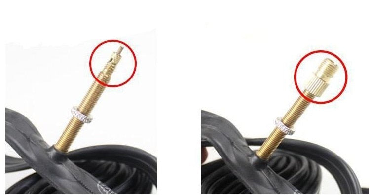 3Pieces Valve Adapter Pump Convert Presta To Schrader Copper Valve Adaptor Wheels Gas Nozzle Tube Tool Bike Bicycle Accessories