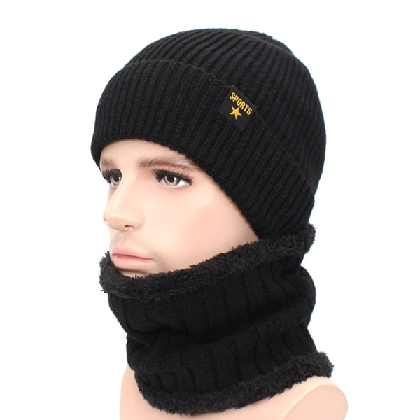 Brand Winter Hat Knitted Hat Scarf Skullies Beanies Men Winter Beanies For Men Women Gorras Wool Bonnet Mask Male Hat Cap
