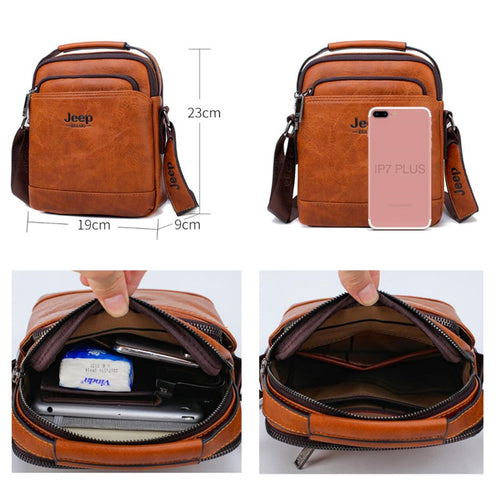 Load image into Gallery viewer, Men&#39;s Travel New Handbags Hot Sale Male Large Split Leather Men Messenger Bag  Man Fashion Crossbody Shoulder Bags
