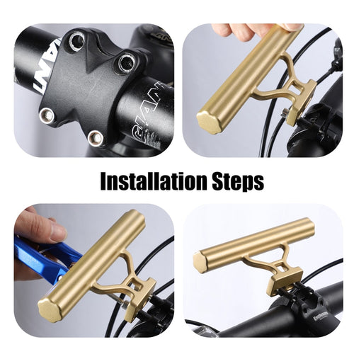 Load image into Gallery viewer, Bike Handlebar Extender Flashlight Holder Handle Bar Bicycle Accessories Extender Mount Bracket Cycling Extender
