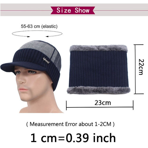 Load image into Gallery viewer, Knitted Hat Men Winter Beanie Hat Winter Hats For Men Necks Fur Bonnet Women Skullies Beanies Gorro Beany Balaclava Beanies Cap
