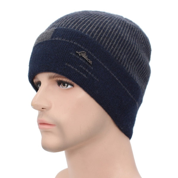 Skullies Beanies Men Scarf Knitted Hat Cap Male Plus Gorras Bonnet Warm Wool Thick Winter Hats For Men Women Beanie Hat