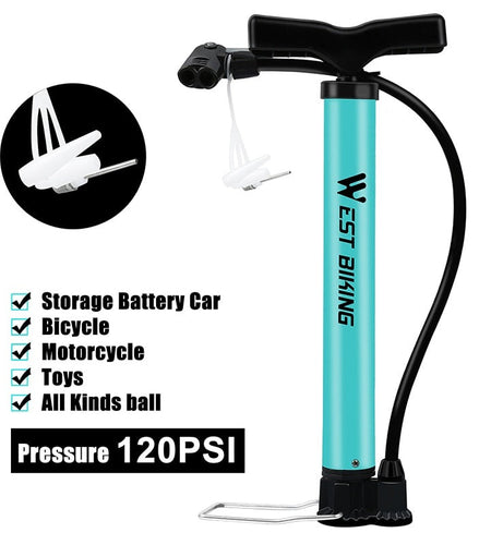 120/160 PSI Bike Air Pump Steel Body Portable Cycling Hand Pump MTB Road Bike Motorcycle Tire Inflator Bicycle Pump