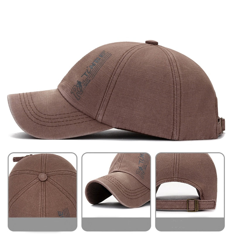 Mens Brand Washed Baseball Caps Summer Spring Sun Hats Gorras Para Hombre Dad Hat Bone Masculino Trucker Cap