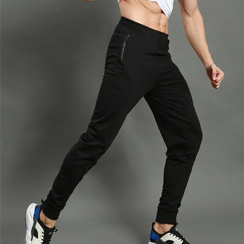 Load image into Gallery viewer, Men running pants sports outdoor jogging elastic fitness gym football soccer basketball training pants Slim Skinny trousers
