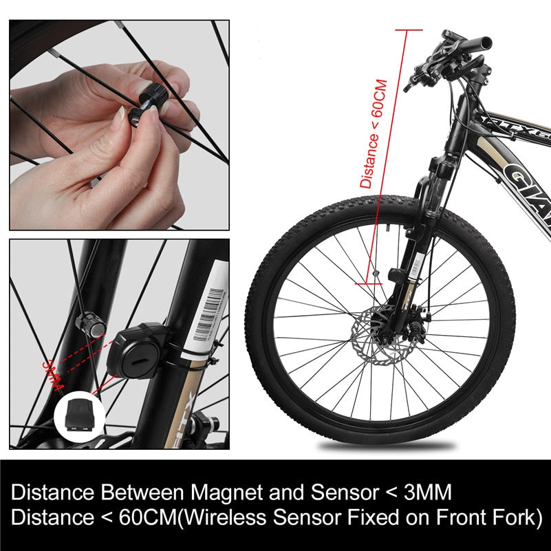 Bike Computer Speedometer Odometer Multifunctional Cycling Computer Rainproof Solar Power Bicycle Wireless Computer