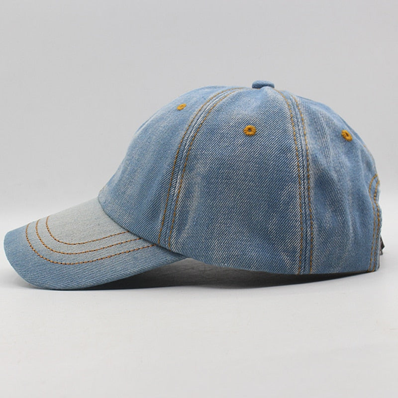 Baseball Cap Men Women Snapback Caps Brand Homme Hats For Women Falt Bone Jeans Denim Blank Gorras Casquette Plain 2019 Cap Hat