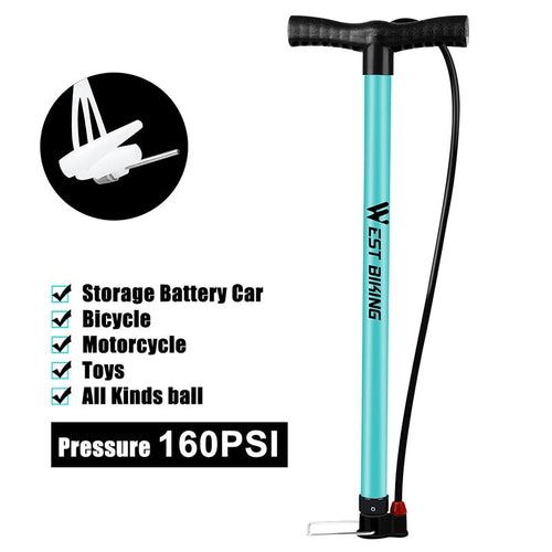 Load image into Gallery viewer, 120/160 PSI Bike Air Pump Steel Body Portable Cycling Hand Pump MTB Road Bike Motorcycle Tire Inflator Bicycle Pump
