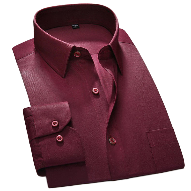 Plus Size Solid Long Sleeve Shirt #G26XX-men-wanahavit-G2650-S-wanahavit