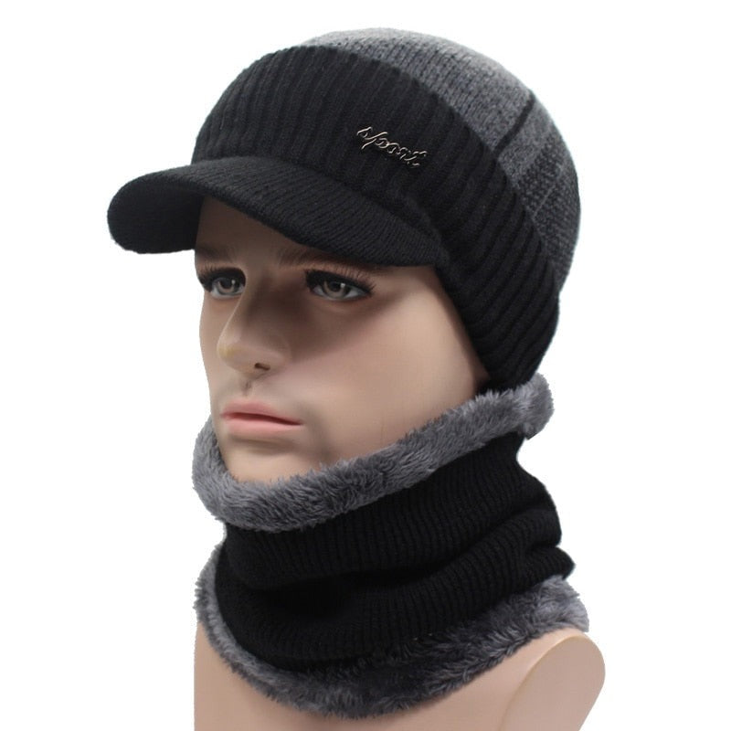 Winter Hats Skullies Beanies Hat Winter Beanies For Men Women Wool Necks Caps Balaclava Mask Gorras Bonnet Knitted Hat