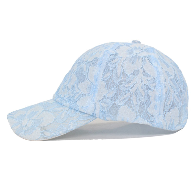 Fashion Baseball Cap Women Snapback Caps Hats For Women Girls Casquette Solid Bone Gorras Lace Floral Lady Female Hat Cap