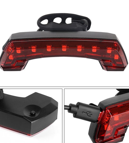 Bike Tail Light Turn Signal Warning Cycling Rear Lights Smart Wireless Remote Control Horn Light MTB Bicycle Light