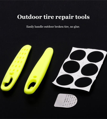 Mountain Bike Tire Repair Tools Portable No Glue Chip Tyre Spoon Bicycle Road Bike Cycling Tire Repair Tools Set