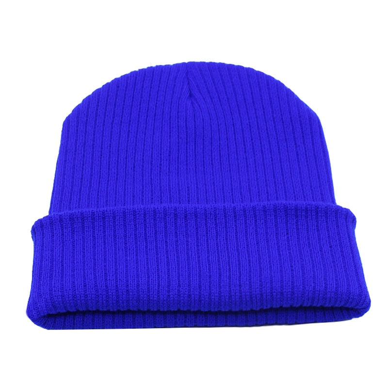 Beanies Winter Hat For Men Knitted Hat Women Winter Hats For Women Men Knit Caps Blank Casual Wool Warm Flat Bonnet Beanie 2018