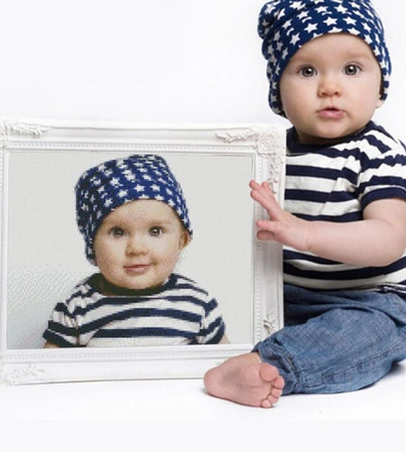 Photo Custom Full Square/Round Diamond Mosaic Picture Of Rhinestone-home art-wanahavit-20x30cm Square Drill-wanahavit