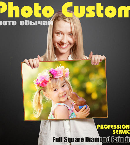 Photo Custom Diamond Painting Cross Stitch Full Square Picture of Rhinestone DIY Diamond Mosaic-home art-wanahavit-30x30cm rolled box-wanahavit