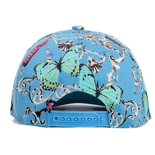 Load image into Gallery viewer, Women Cap Fashion Cotton Butterfly Flower Digital Printing Baseball Cap Female Outdoor Street Hip Hop Snapback Hat
