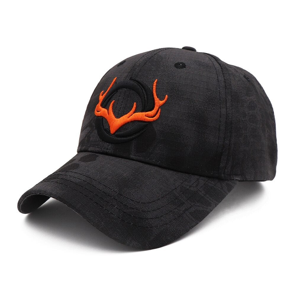 Camo Baseball Cap Fishing Caps Men Outdoor Hunting Camouflage Jungle Hat 3D Deer Head Hiking Casquette Hats