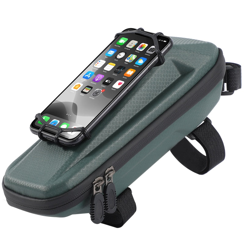 Multifunctional Bicycle Bag With Phone Holder Front Frame Top Tube Bag Waterproof MTB Bike Bag Cycling Accessories