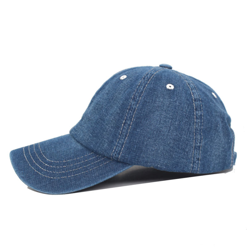Washed Denim Jeans Men Baseball Cap Women Snapback Hats Caps For Men Falt Bone Gorras Casquette Solid Male Dad Baseball Hat Cap