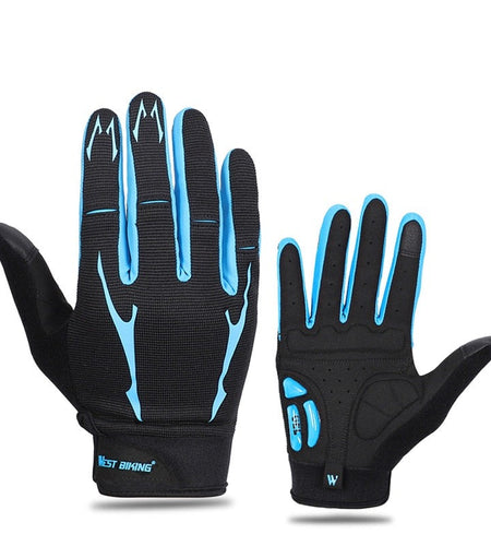 Breathable Cycling Gloves GEL Liquid Silicone Palm Non-slip Sports Full Finger Bicycle Glove Half Finger Bike Gloves