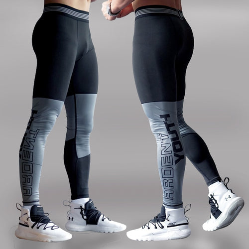 Load image into Gallery viewer, Men&#39;s Lycra Leggings Compression Sports Pants Cycling Running Basketball Football Sweatpants Fitness Tights Trousers Rash Guard
