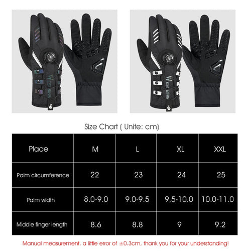 Load image into Gallery viewer, WEST BIKING Adjustable Self-locking Cycling Gloves Men Women Reflective MTB Bike Gloves Touch Screen Sport Ski Bicycle Gloves

