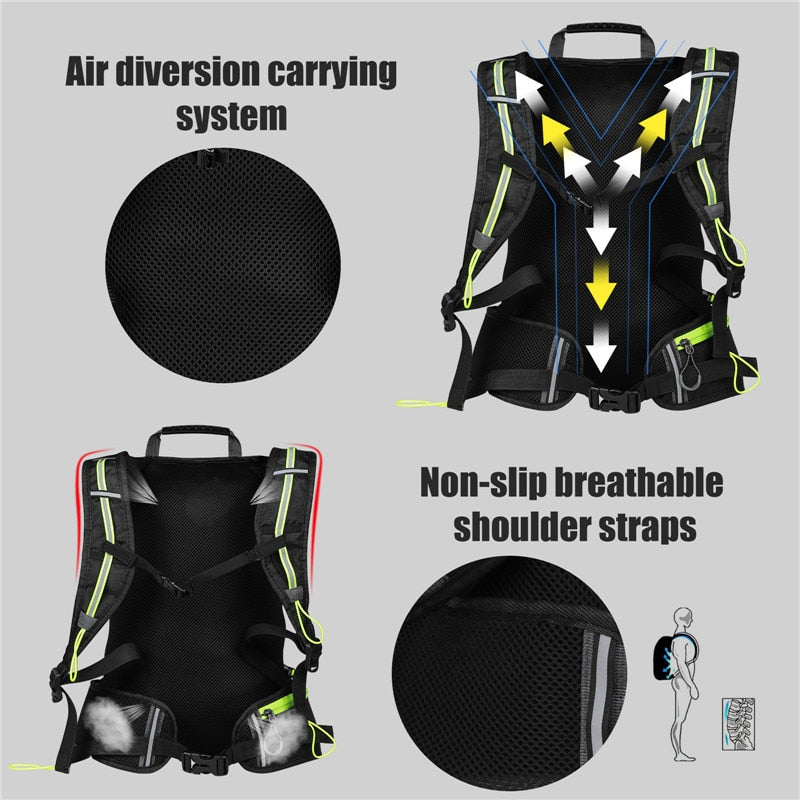 Waterproof Bicycle Bag Reflective Outdoor Sport Backpack Mountaineering Climbing Travel Hiking Cycling Bag Backpack