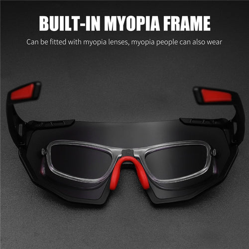 Load image into Gallery viewer, Professional Polarized 3 Lens Cycling Glasses MTB Road Bike Sport Sunglasses Bike Eyewear UV400 Bicycle Goggles
